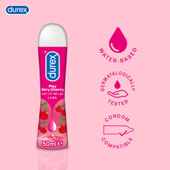 Durex Play Very Cherry Flavoured Pleasure Lube Gel, 50ml