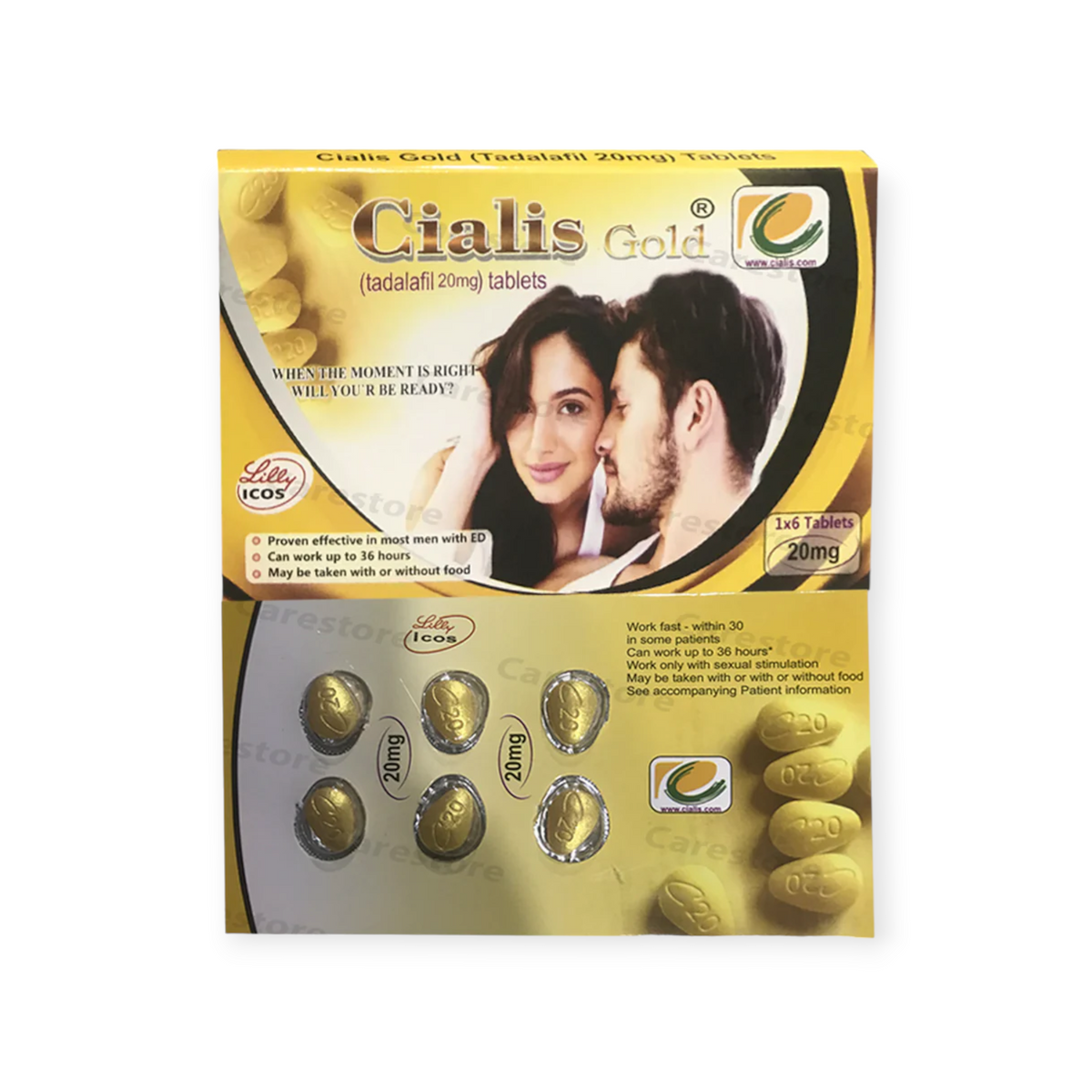 Cialis Gold 6S 20mg Delay Tablet  Made in Uk